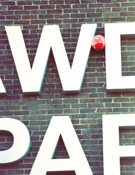 As I was on a walk ball-letters-bricks-wall-tom-huber-glasgow